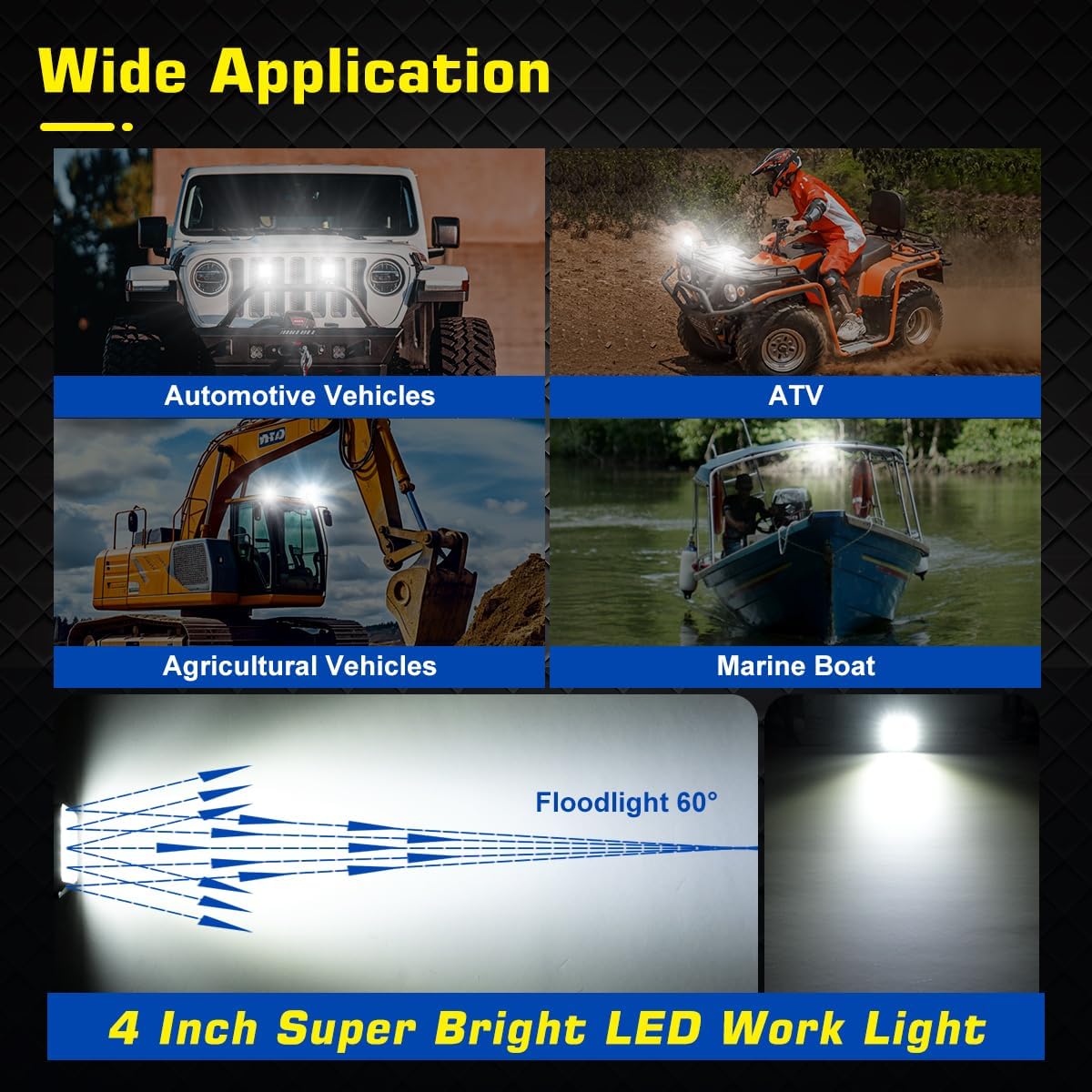 WFPOWER LED Bådprojektør 16 cm KF-1004490