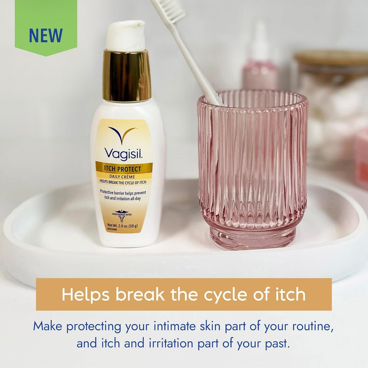 Vagisil Daily Itch Protect Intimcreme til Kvinder 57g