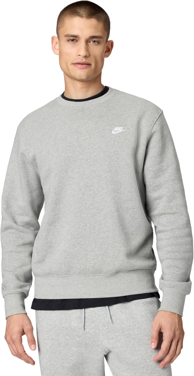 Nike Herre Sweatshirt Club Fleece Crew