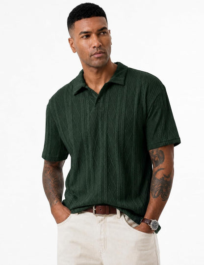 JMIERR Herre Polo T-shirt Kortærmet Strikket
