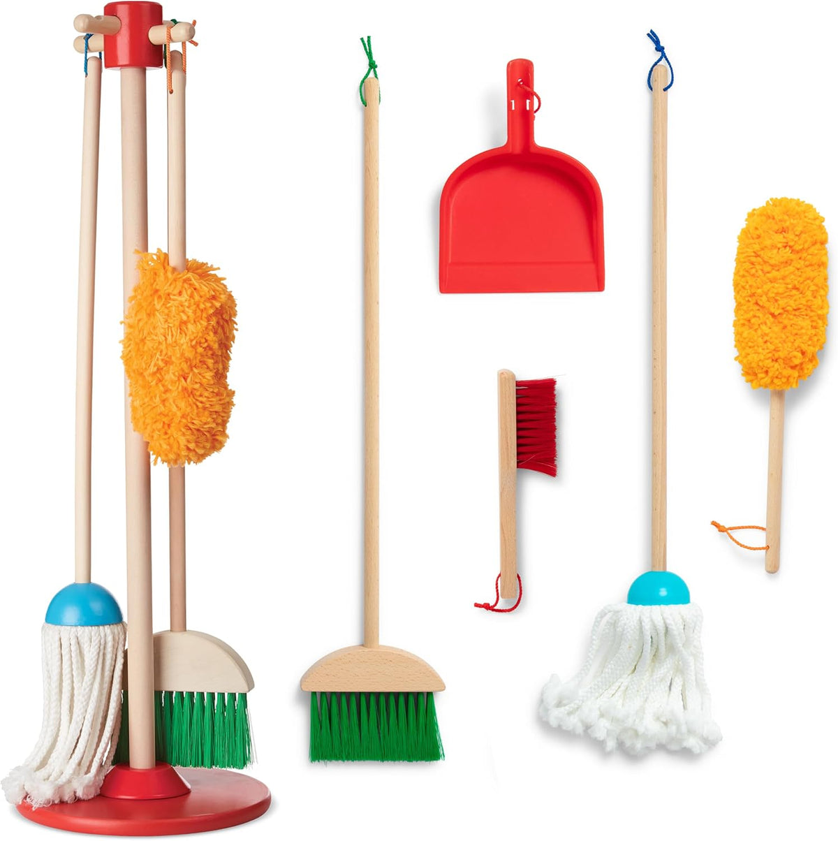 Melissa & Doug Dust Sweep Mop Rengøringssæt 6 Dele 96049