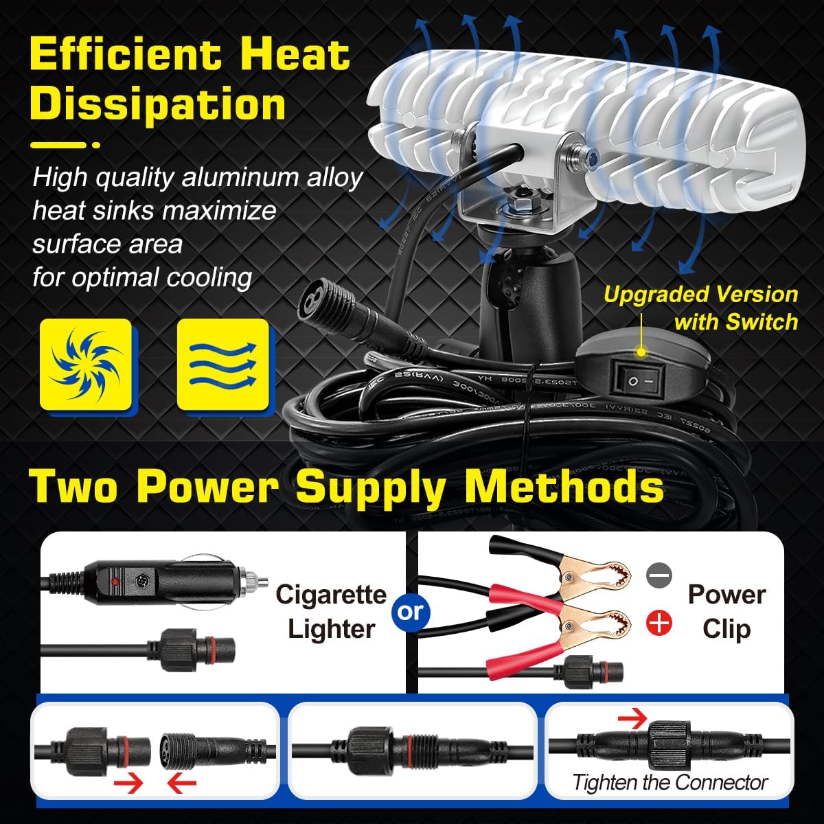 WFPOWER 360° LED Bådprojektør 16 cm KF-1005250A