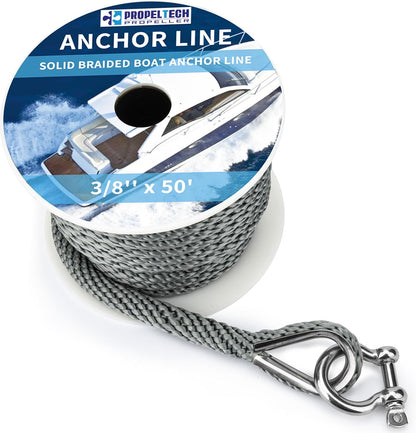 PropelTech Massiv Flettet Ankerline 10 mm x 15,2 m