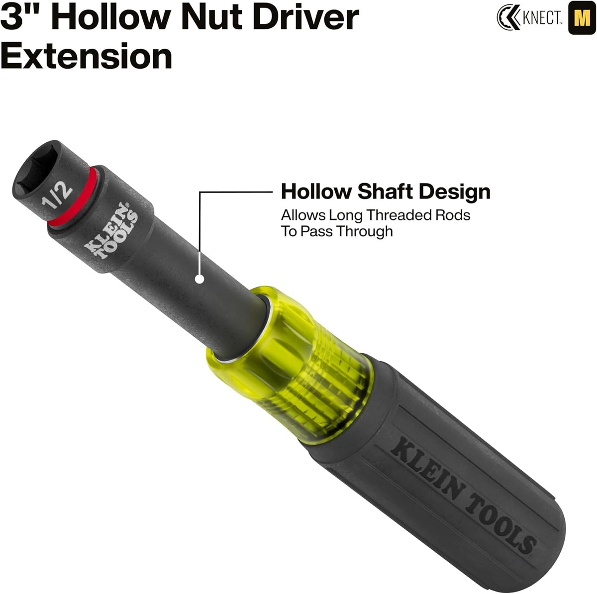 Klein Tools KNECT Gennemstikstopnøglesæt med Skralde 65500KNECT