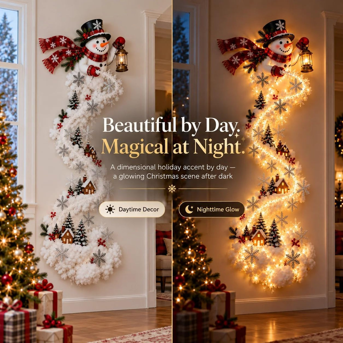 Christmas Magic Trail LED Julevæglampe 80 x 40 cm