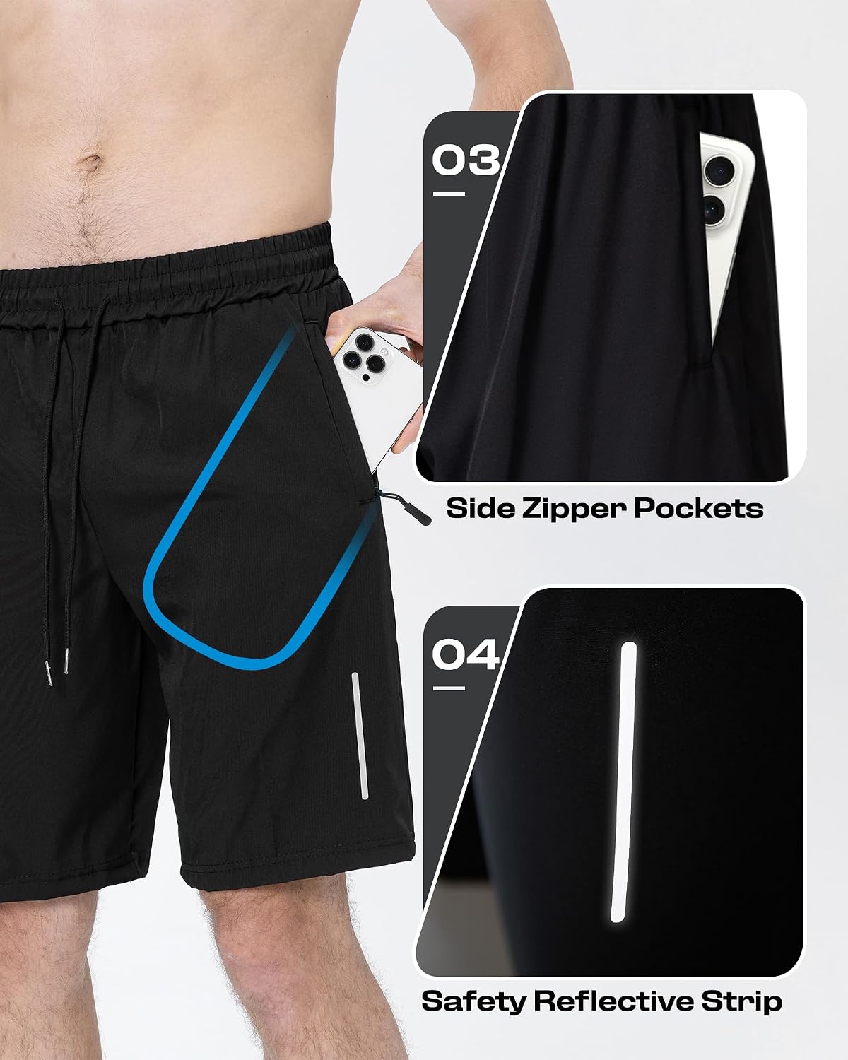 JWJ Herre Shorts Træning Quick Dry