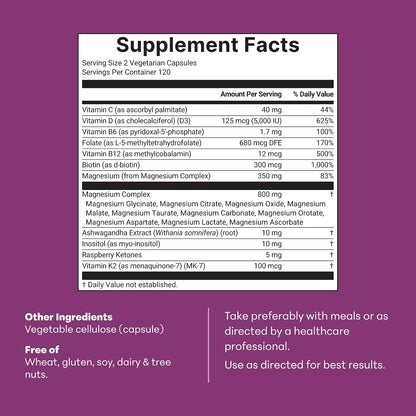 Micro Ingredients Magnesium Complex til Kvinder 240 Kapsler