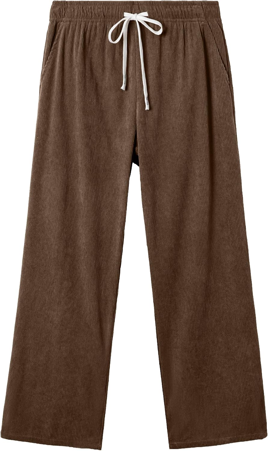 JMIERR Herre Fløjlsbukser Wide Leg Baggy Sweatpants