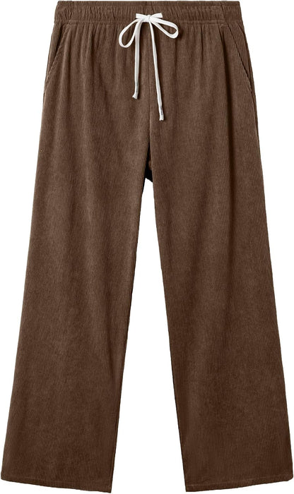 JMIERR Herre Fløjlsbukser Wide Leg Baggy Sweatpants