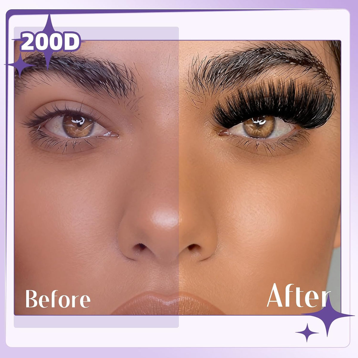 B&Qaugen Fluffy Lash Clusters Kunstige Øjenvipper til Kvinder