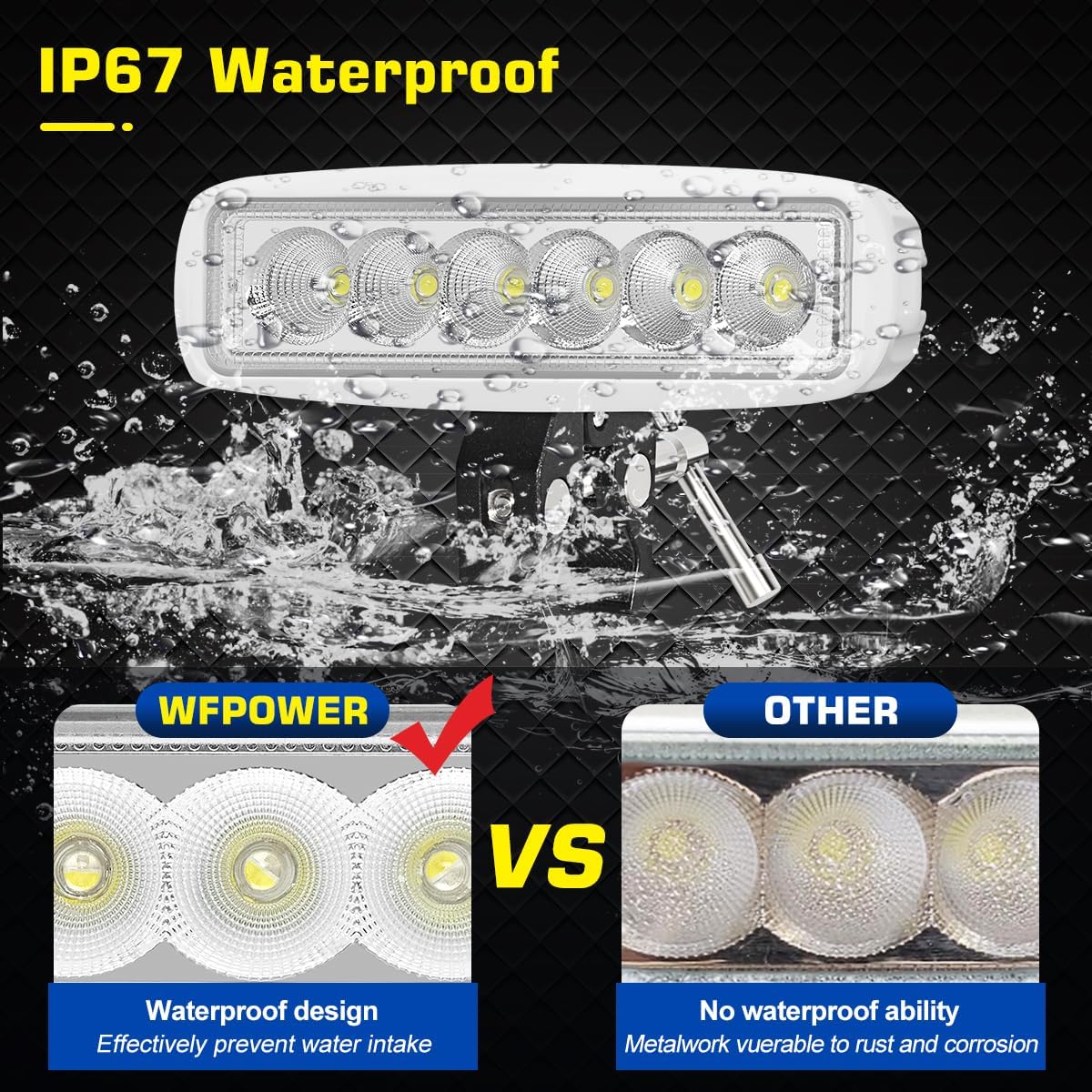 WFPOWER LED Bådprojektør 16 cm KF-1004550