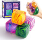 Yooshi Squishy Stress Cube Fidget Sæt 4 Stk. YS-3cm Stress Cube-4Pcs