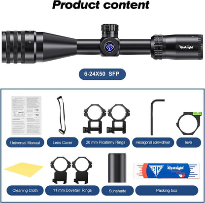 BESTSIGHT Kikkertsigte SFP Crosshairs Reticle