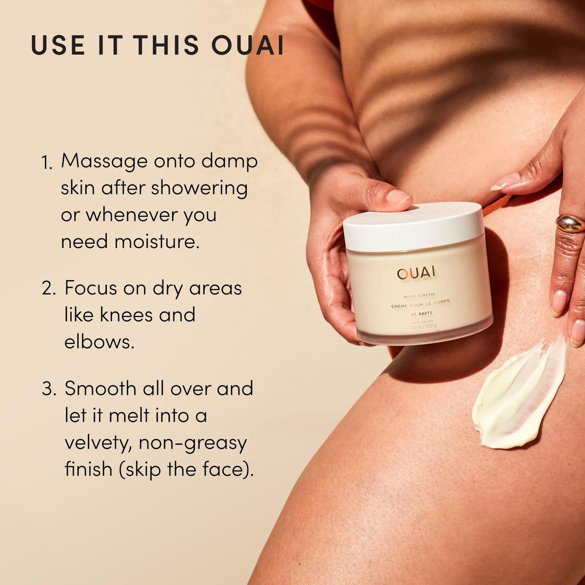OUAI Hydrating Whipped Body Cream Kropscreme 2632834