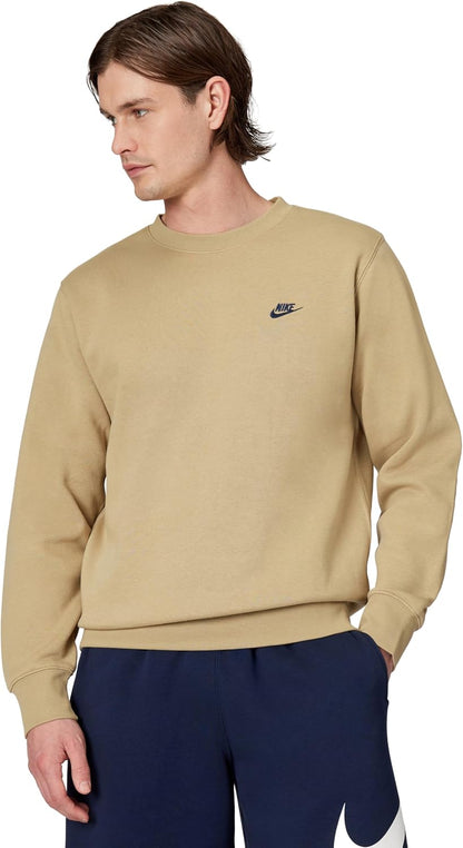 Nike Herre Sweatshirt Club Fleece Crew