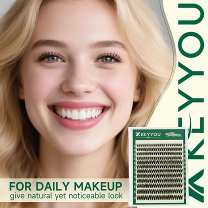 KEYYOU Flora Lash Clusters Kunstige Øjenvipper til Kvinder F01