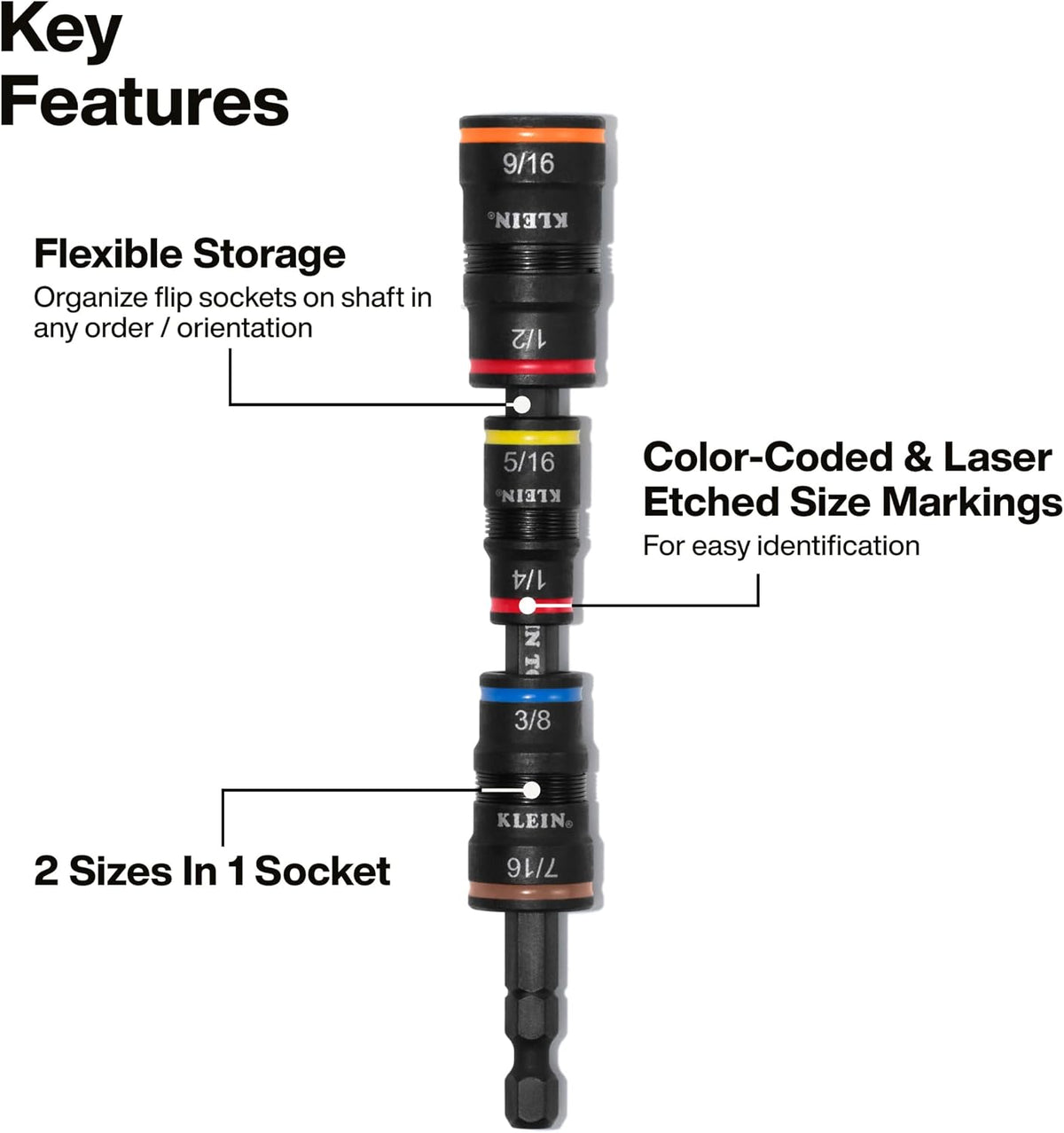 Klein Tools Slagskruetrækkersæt SAE 32303HD
