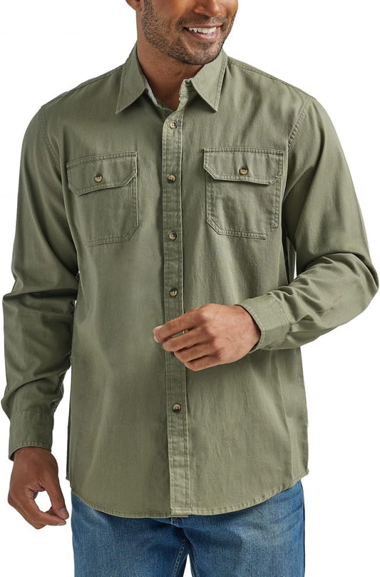 Wrangler Authentics Herre Skjorte Classic Vævet Langærmet ZHCLBG1
