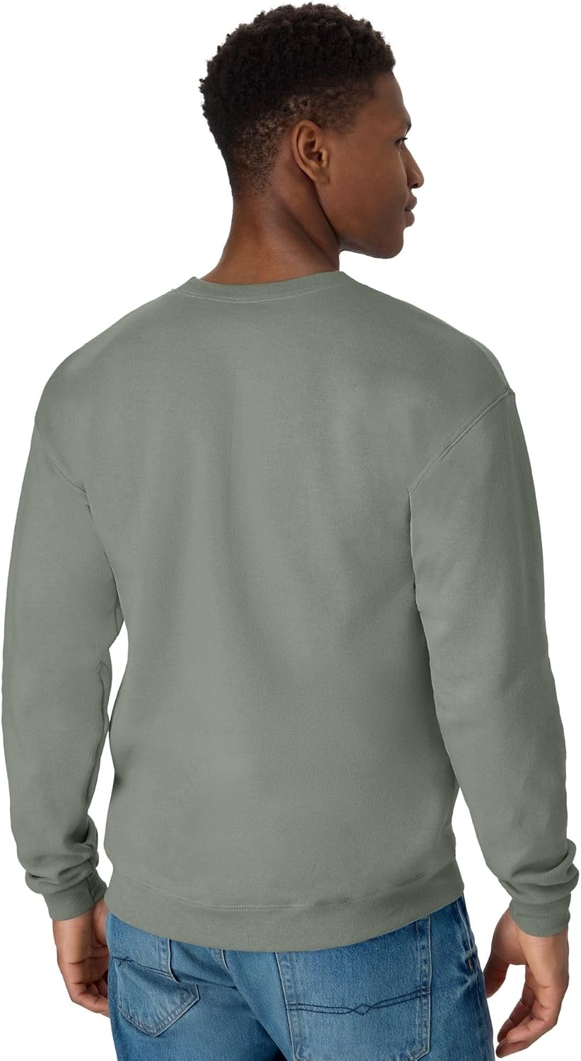 Hanes Herre Sweatshirt EcoSmart Fleece Crewneck AMZ9
