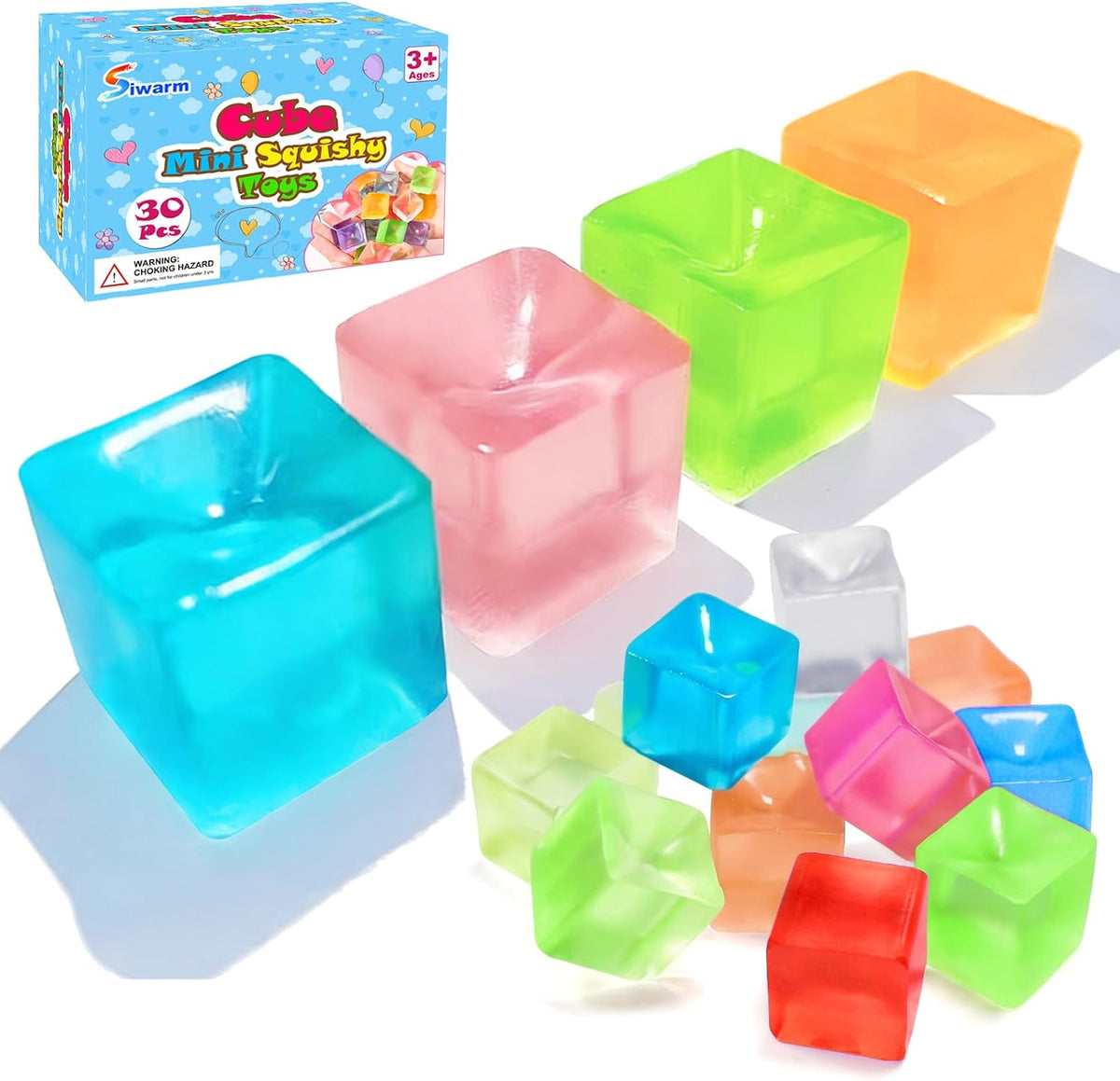 Mini Cube Squishy Fidget Legetøjssæt 30-Pakke FX-cube-30