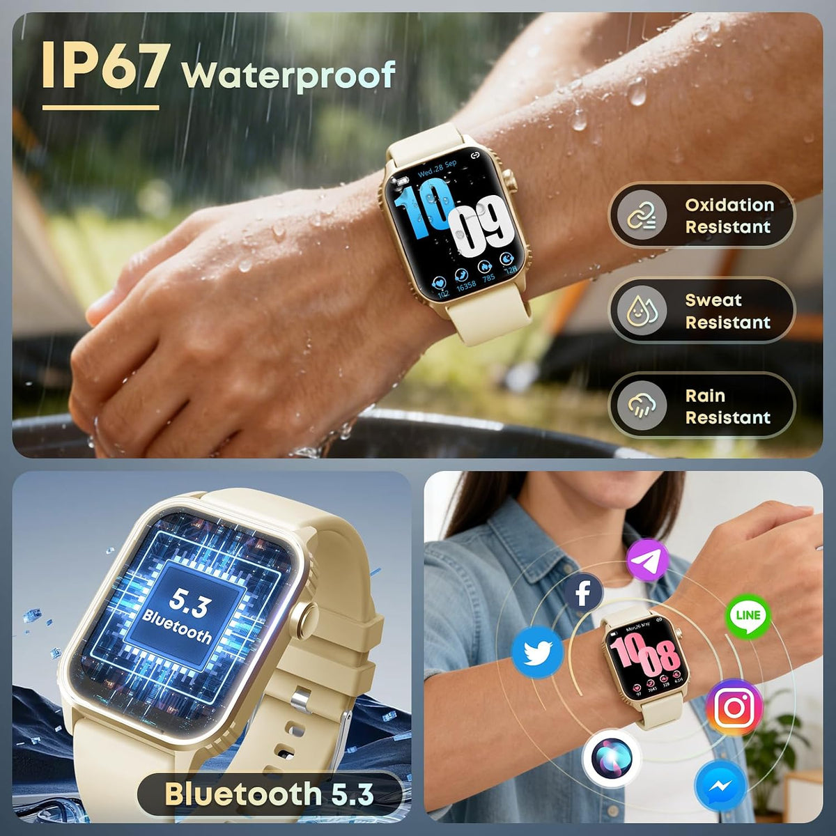 DIVOAZBVO TK29 2025 Smartwatch til Kvinder