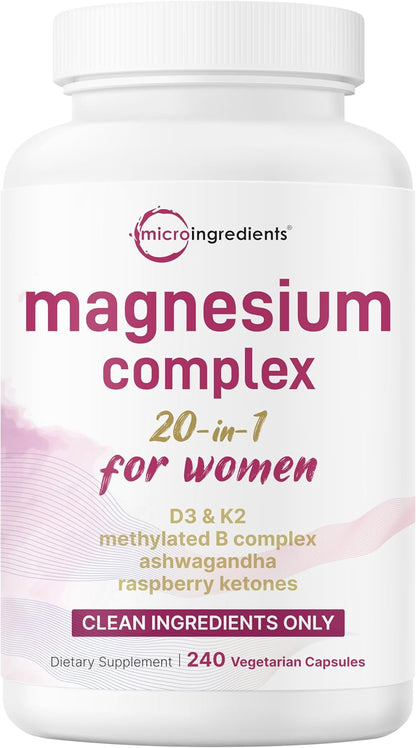 Micro Ingredients Magnesium Complex til Kvinder 240 Kapsler
