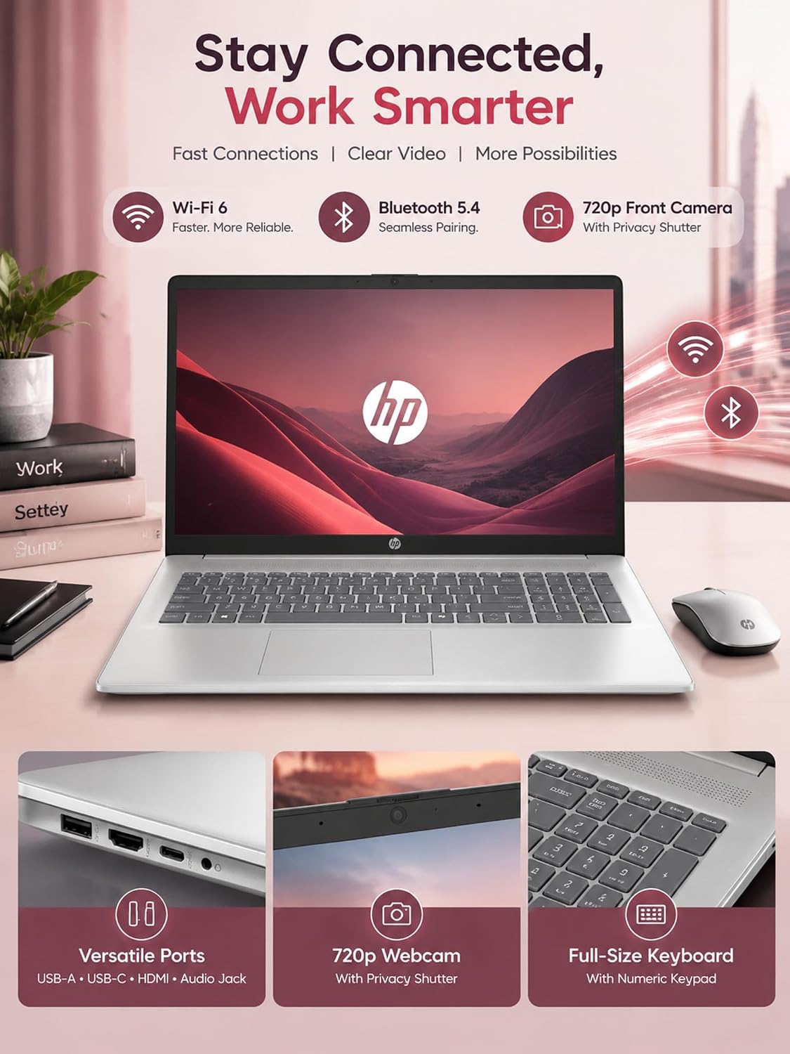 HP 17 17.3" Bærbar Computer AMD Ryzen 5