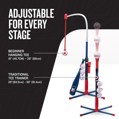 Franklin Sports Grow-with-Me Børne Batting Tee Sæt