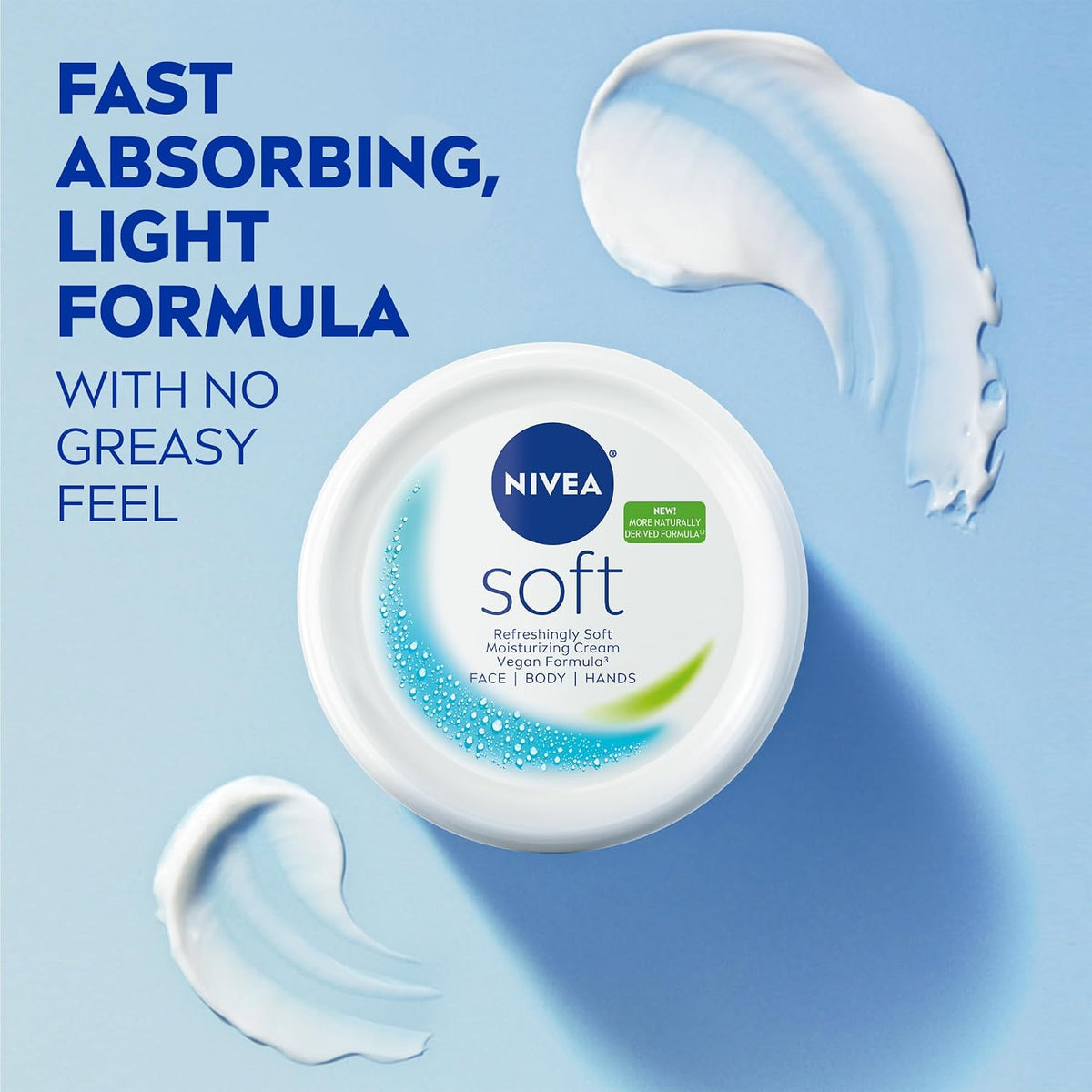 NIVEA Soft Fugtighedscreme til Krop Ansigt og Hænder