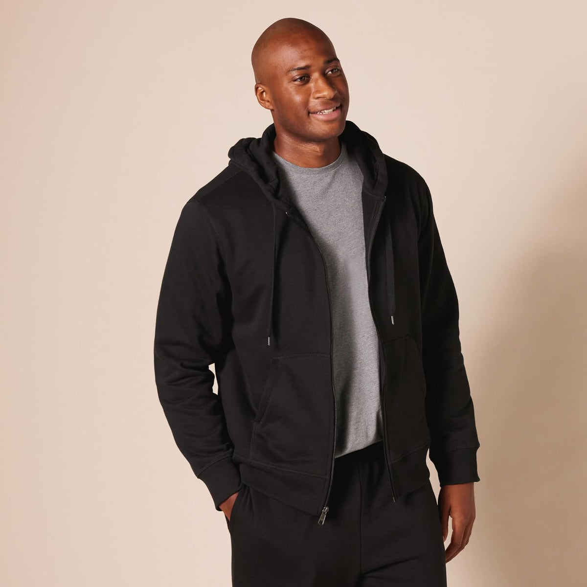 Amazon Essentials Herre Hættetrøje Fleece Lynlås F17AE50002