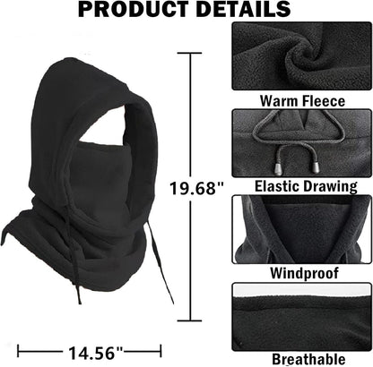 Unisex Elefanthue Vinter Fleece Vindtæt