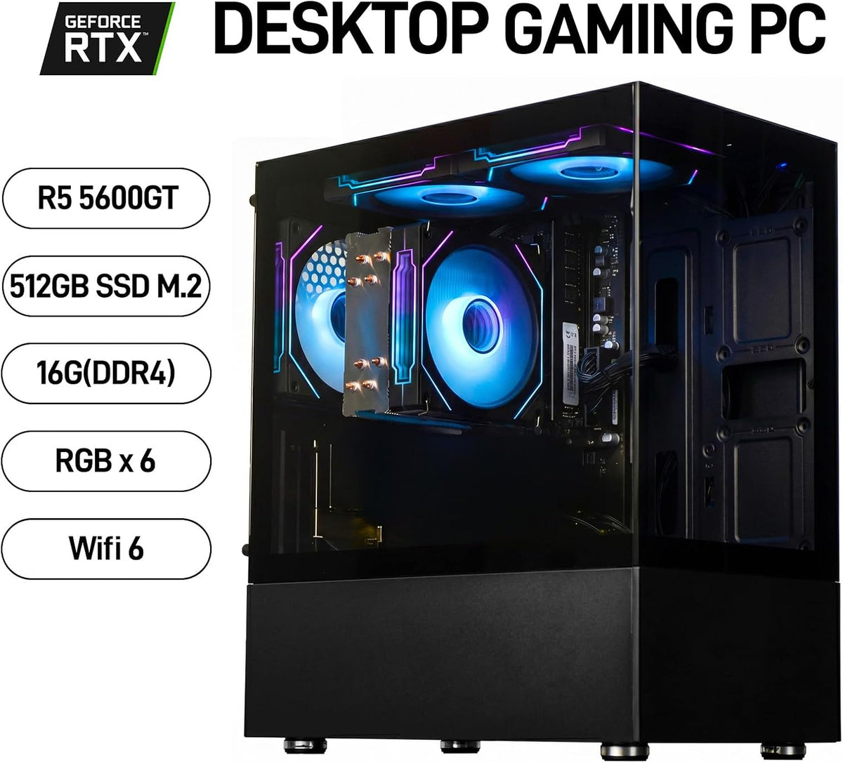 Gaming PC AMD Ryzen 5 5600GT