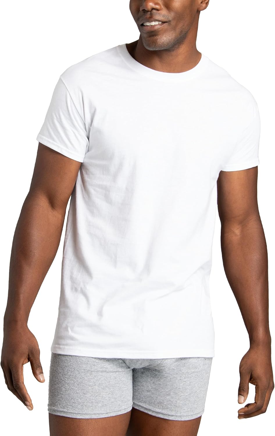 Fruit of the Loom Herre Undertrøje Crew Neck Kortærmet 6P2828