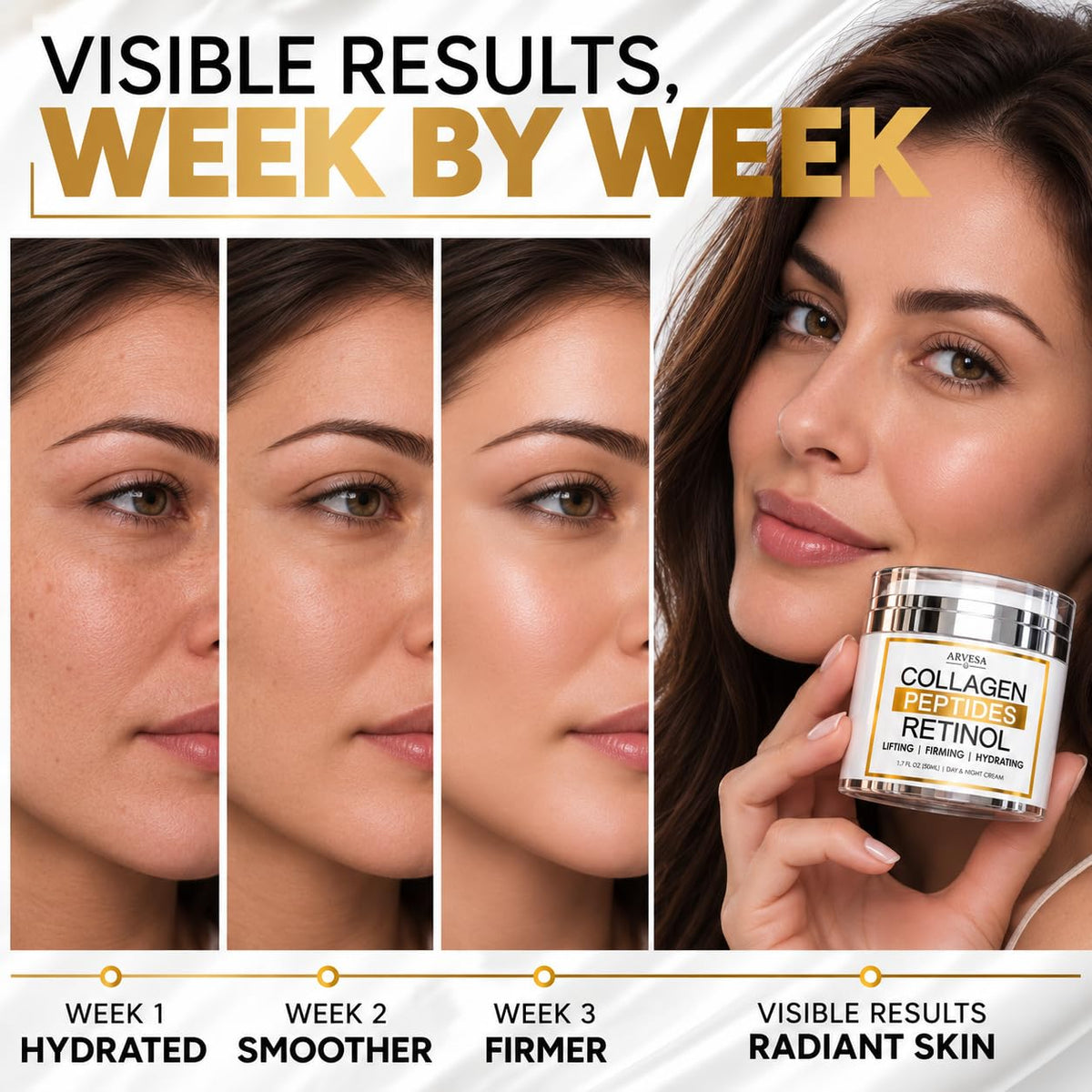Arvesa Retinol Cream Ansigtscreme Fugtighedscreme 50ml CLG
