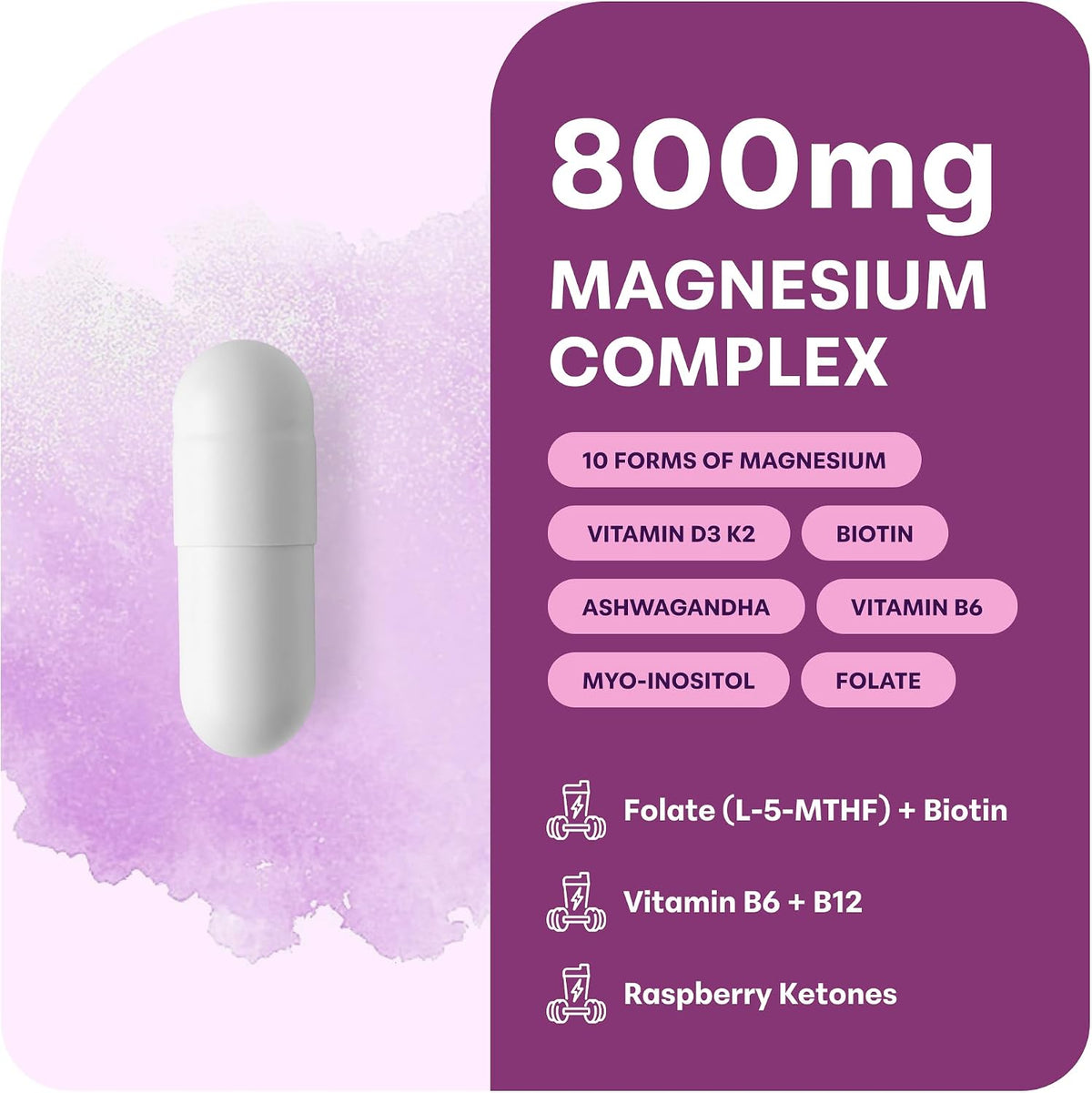 Micro Ingredients Magnesium Complex til Kvinder 240 Kapsler