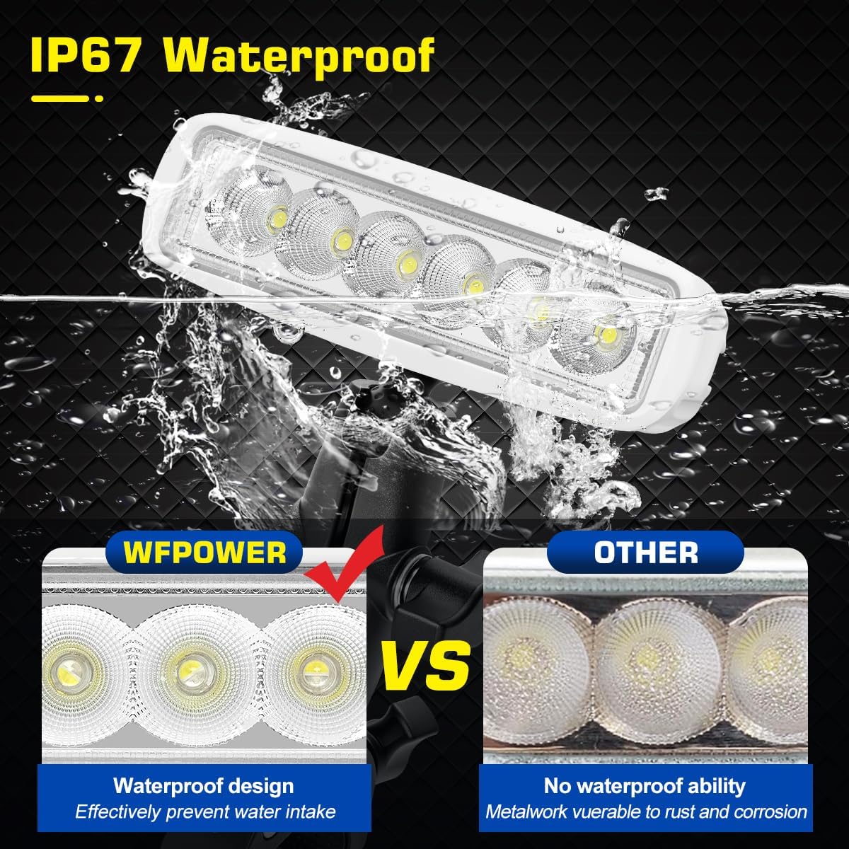 WFPOWER 360° LED Bådprojektør 16 cm KF-1005250A