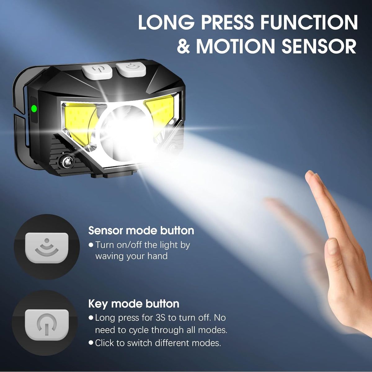LHKNL LED Pandelampe Genopladelig TG-T069