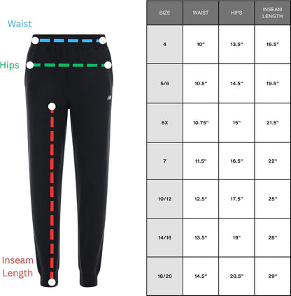 New Balance Drenge Joggingbukser Fleece 3-Pak
