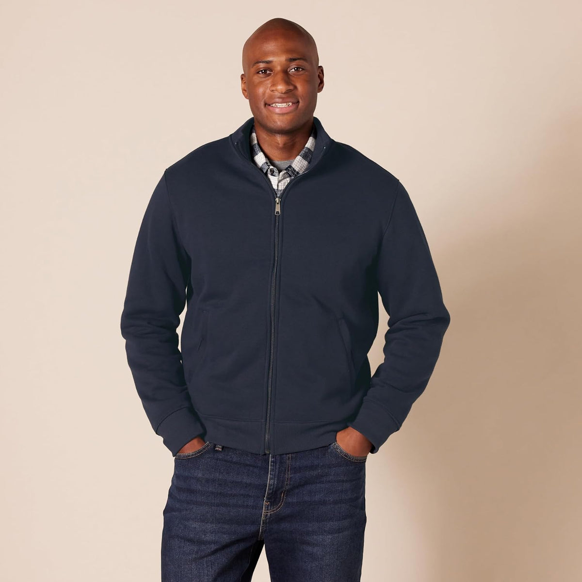 Amazon Essentials Herre Sweatshirt Full-Zip Fleece Mock Neck AE1897988