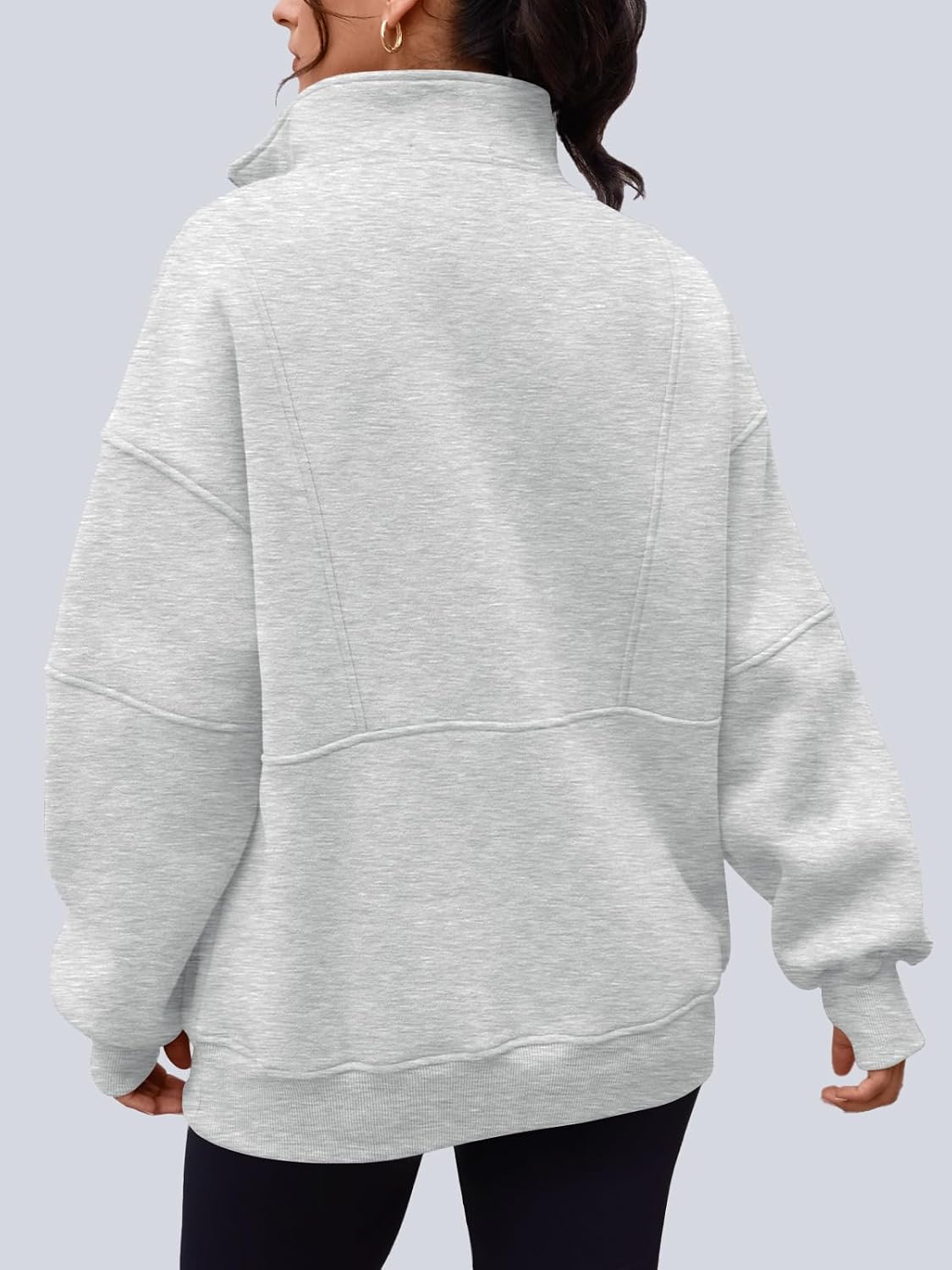 AUTOMET Quarter Zip Fleece Sweatshirt til Kvinder