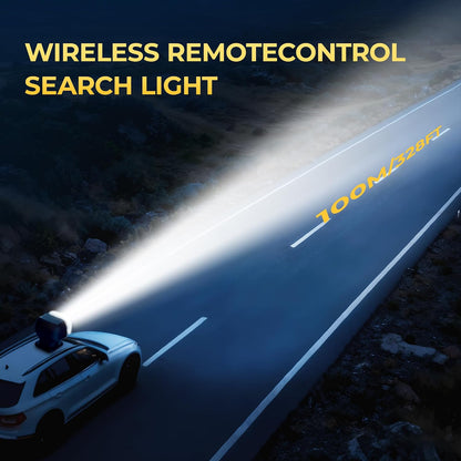 Amzwolf Fjernbetjent 360° LED Søgelys 17.8 cm 70W CH116-70W