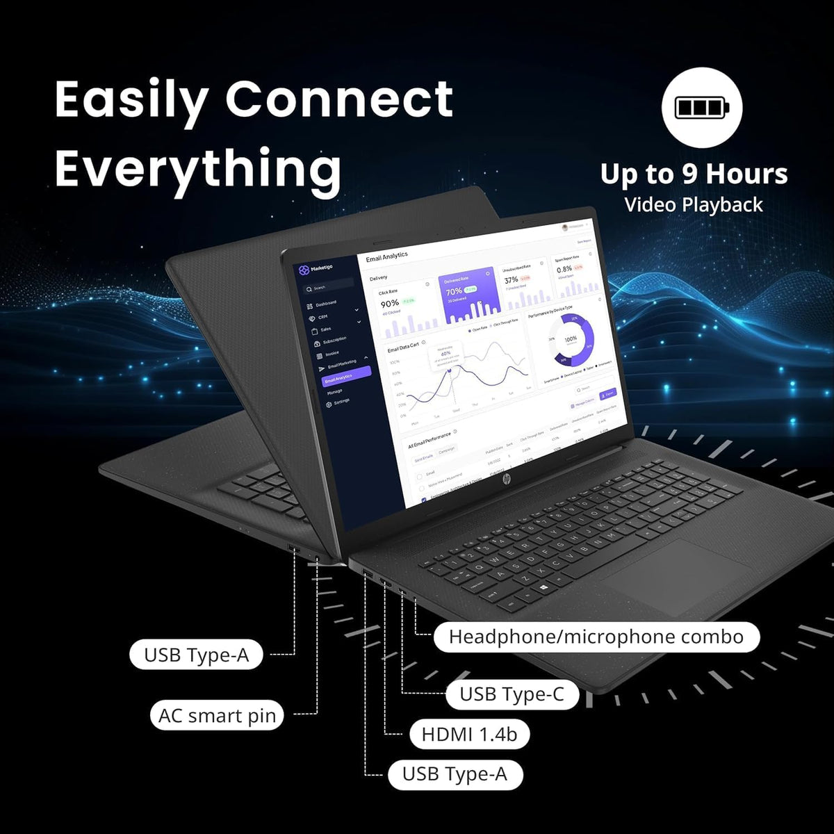 HP Essential 17.3" Bærbar Computer