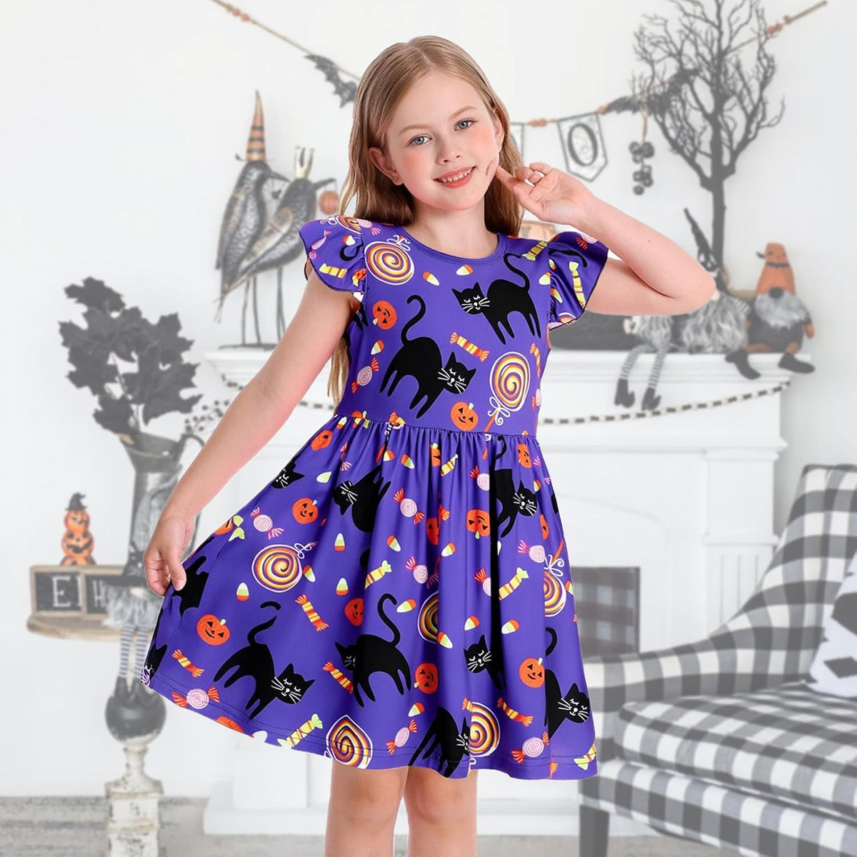 WonderBabe Piger Kjole A-Line Midi Casual