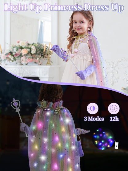 Fuzmo Piger Prinsesse Udklædning med Lys CP001148