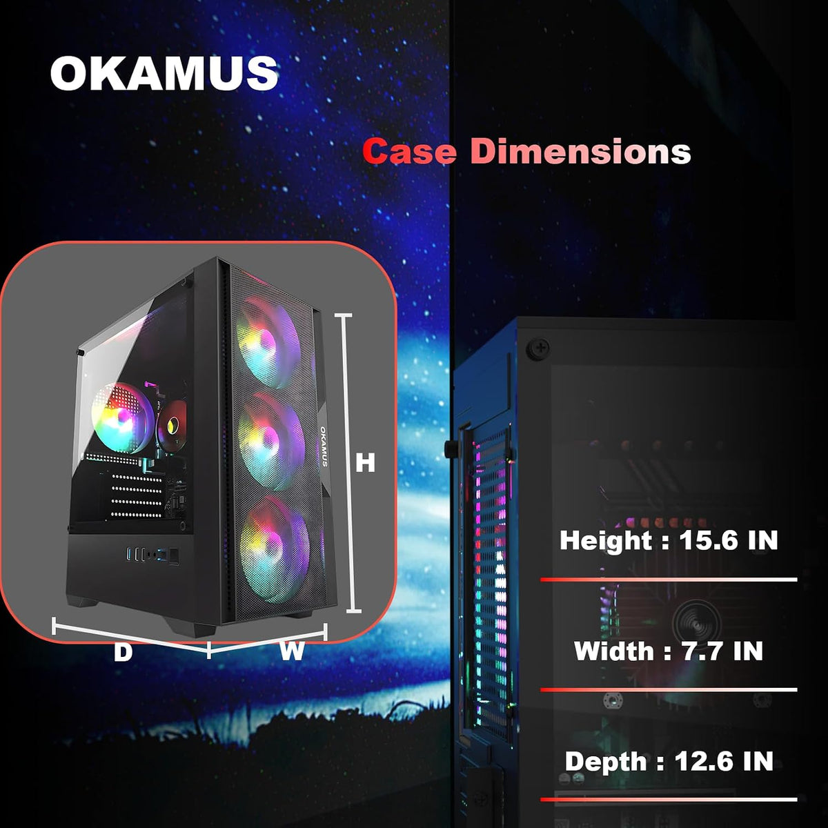 OKAMUS OKAMUS-7 Gaming PC Intel Core i5