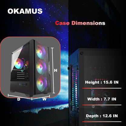 OKAMUS OKAMUS-7 Gaming PC Intel Core i5