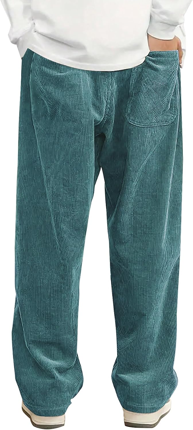 Hidkat Herre Fløjlsbukser Afslappede Sweatpants K1166