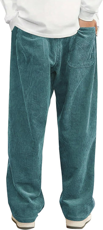 Hidkat Herre Fløjlsbukser Afslappede Sweatpants K1166