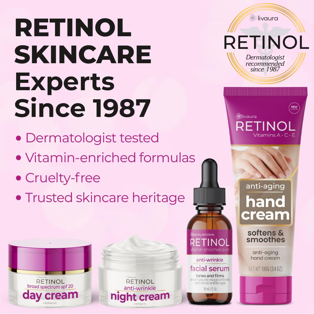 LIVAURA Retinol Hand Cream Håndcreme 100g 46405-000