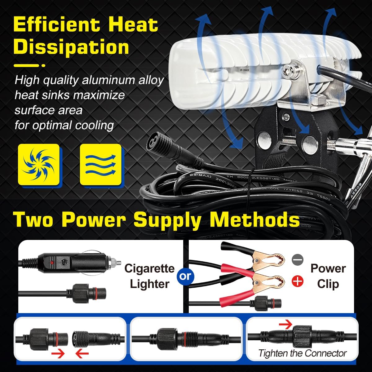 WFPOWER LED Bådprojektør 16 cm KF-1004550